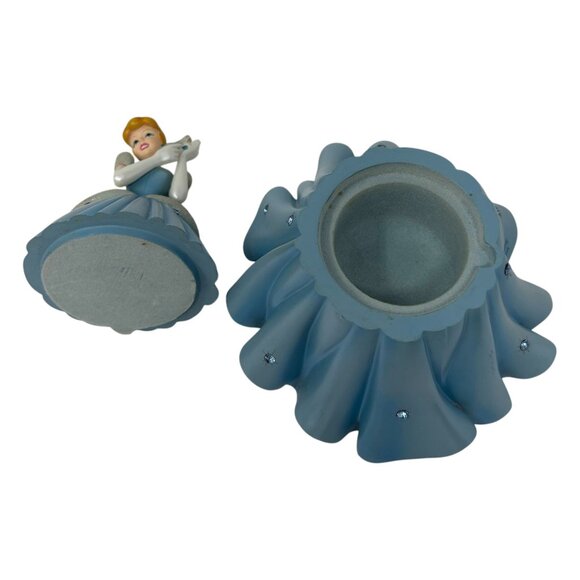 Disney Cinderella Ceramic Trinket Box With Glitter & Gemstone Details READ - Picture 12 of 16